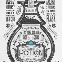 Blue Potion Metallic Poster