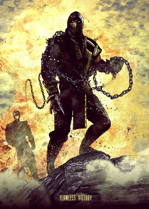 Affiche Métallique Mortal Scorpion