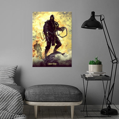 Mortal Scorpion Metal Poster