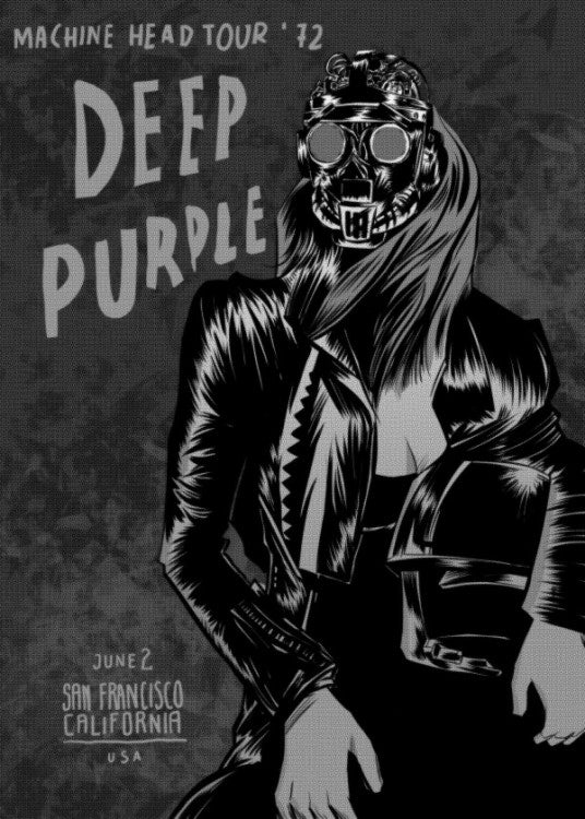 Deep Purple Metal Poster
