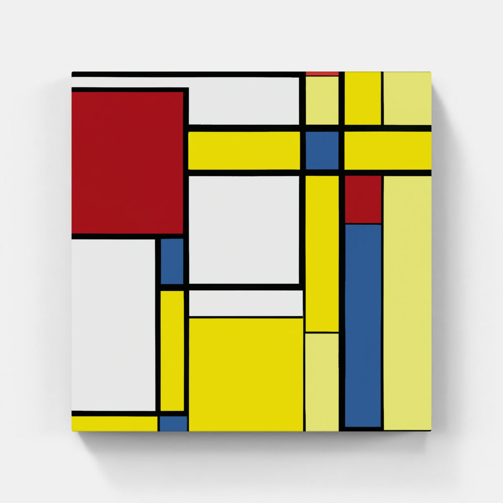 Mondrian geometry abstract-Canvas-artwall-Artwall