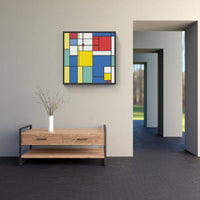 Mondrian mosaic dreams-Canvas-artwall-Artwall