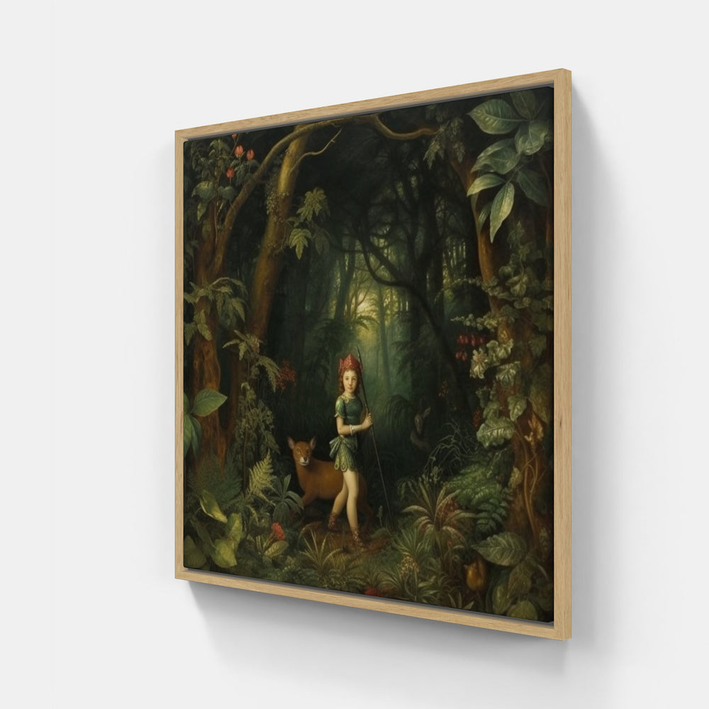 Glimmering Moonlit Forest-Canvas-artwall-Artwall