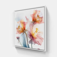 Vibrant Floral Escape-Canvas-artwall-40x40 cm-White-Artwall