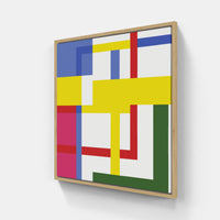 Mondrian inspiration dreams-Canvas-artwall-20x20 cm-Wood-Artwall