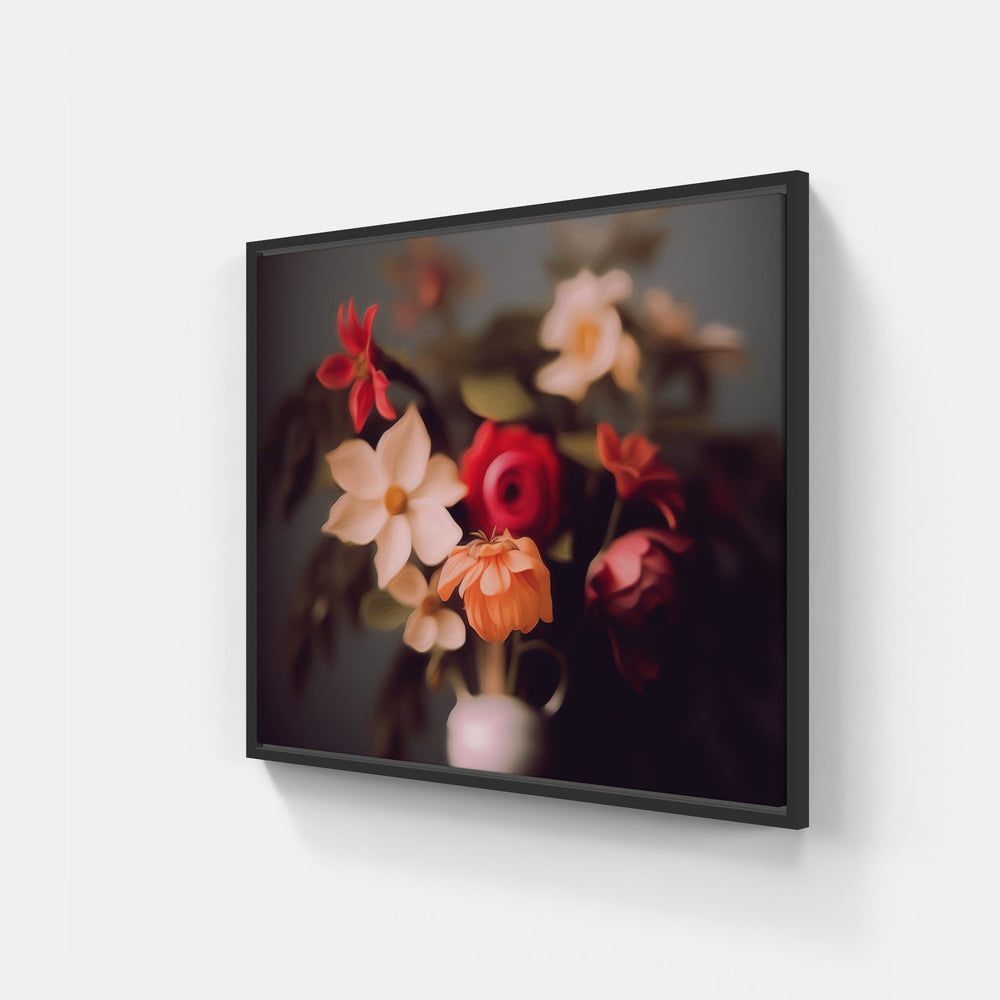 Tropical Garden Dreams-Canvas-artwall-40x40 cm-Black-Artwall