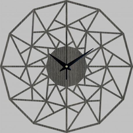 Triangle Wood Wall Clock