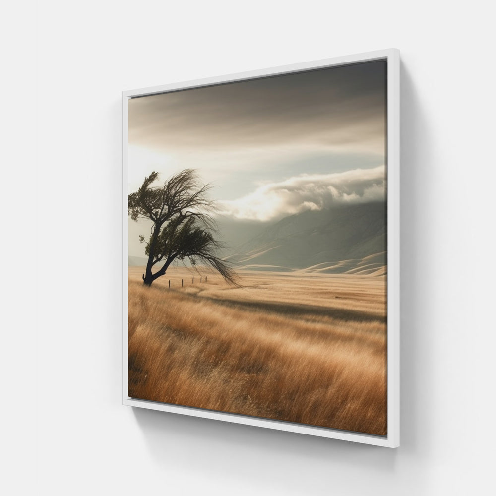 Timeless Beauty, Silent Earth-Canvas-artwall-40x40 cm-White-Artwall