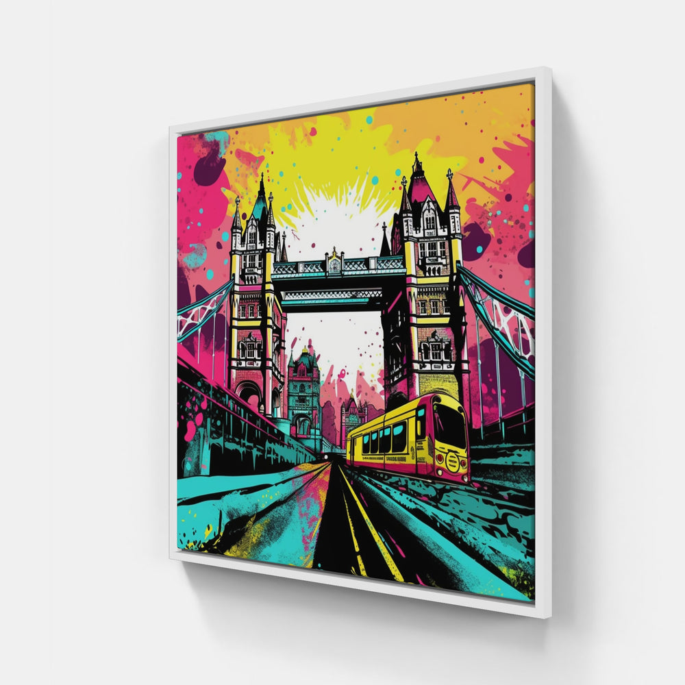 London Captivating Landmarks-Canvas-artwall-20x20 cm-White-Artwall