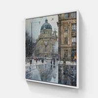 Berlin's vibrant whispers-Canvas-artwall-20x20 cm-White-Artwall