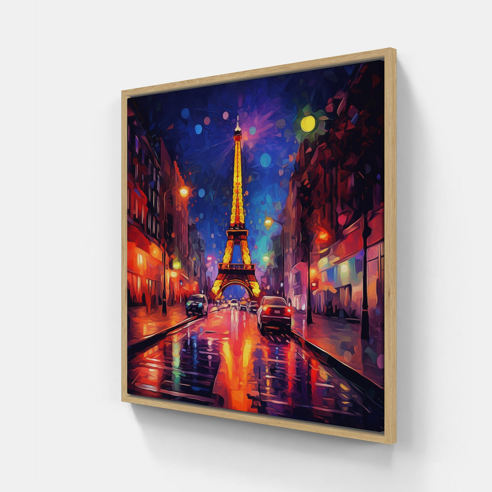 Enchanting Paris-Canvas-artwall-20x20 cm-Wood-Artwall