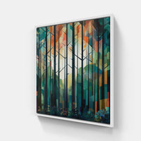 Tranquil Forest Stream-Canvas-artwall-20x20 cm-White-Artwall