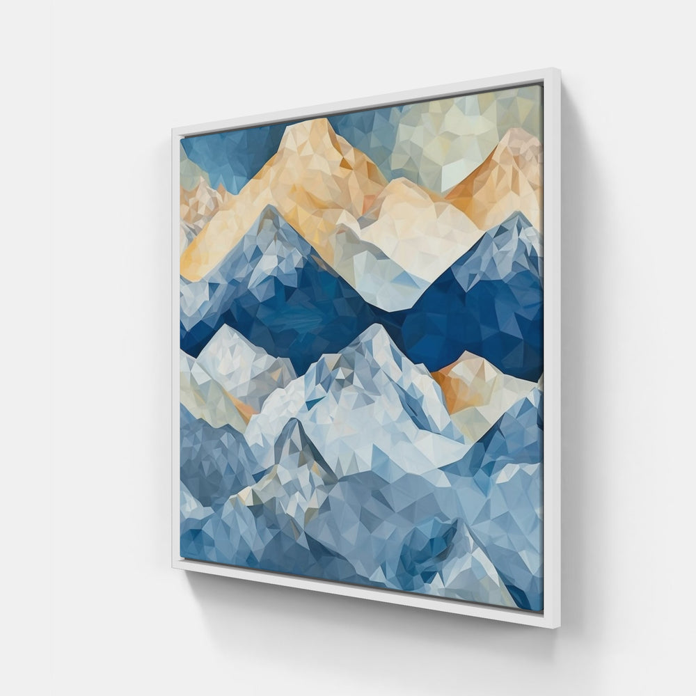 Mountain Wonderland Scene-Canvas-artwall-20x20 cm-White-Artwall