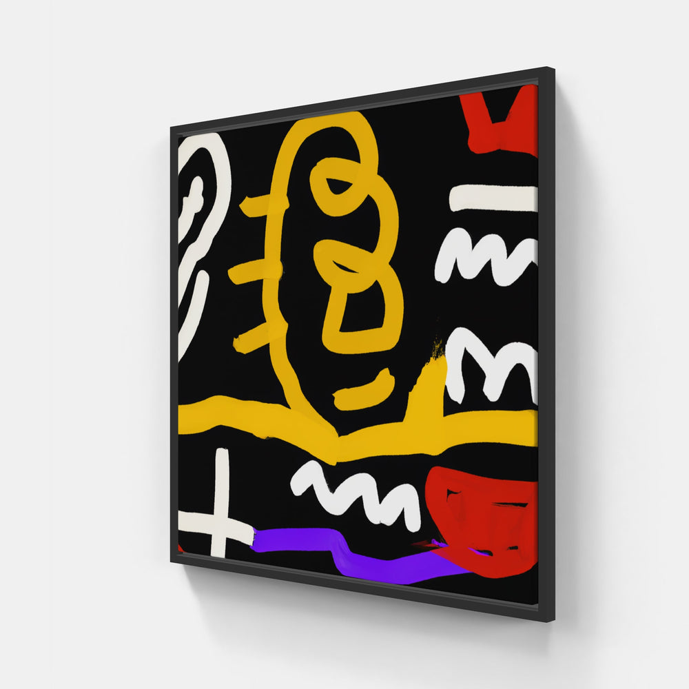 Basquiat art dreams-Canvas-artwall-20x20 cm-Black-Artwall