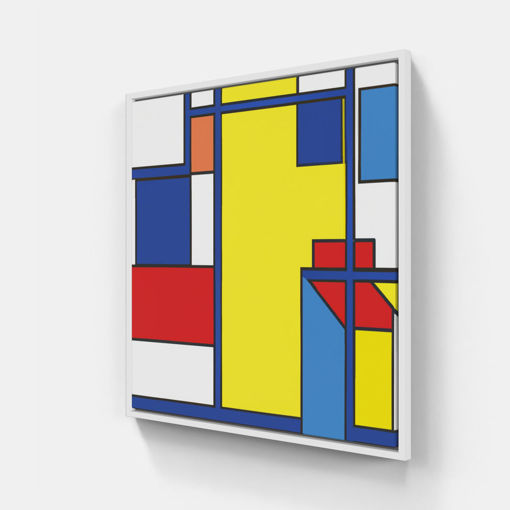 Mondrian Freedom Joy-Canvas-artwall-20x20 cm-White-Artwall