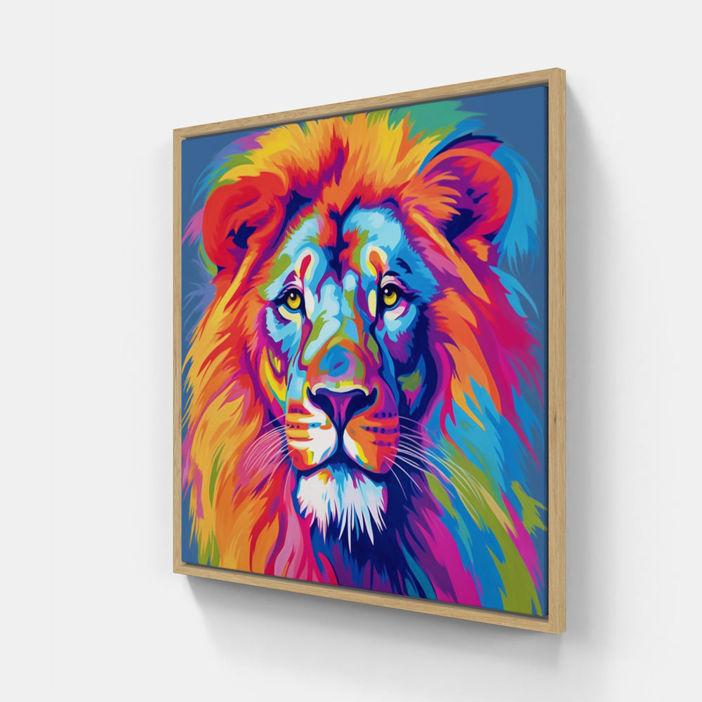 Lion Roar Pride-Canvas-artwall-20x20 cm-Wood-Artwall