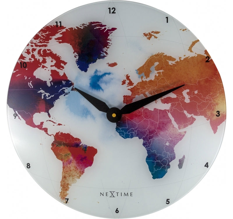 Horloge Murale Moderne Monde