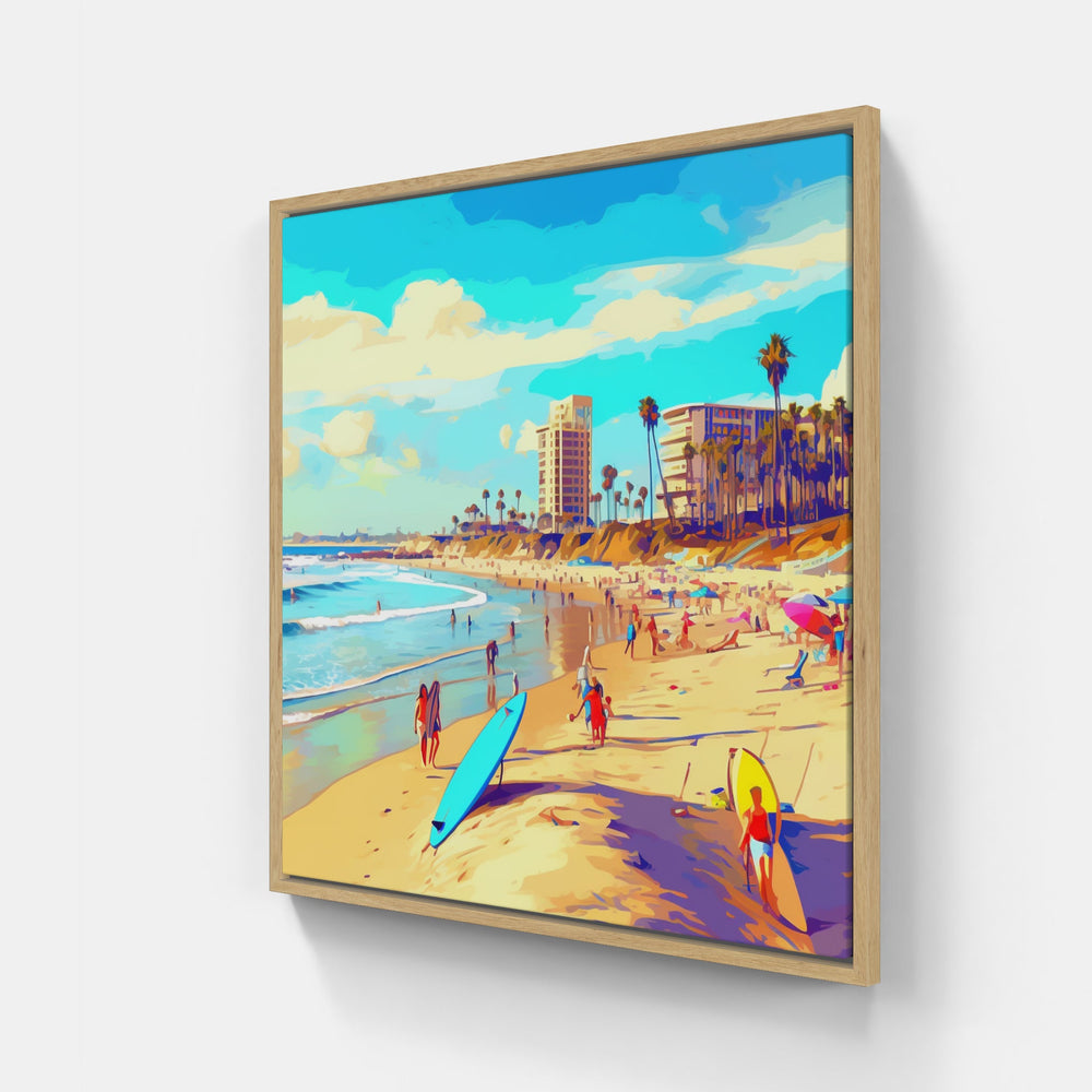 Seagulls Shoreline Paradise-Canvas-artwall-Artwall