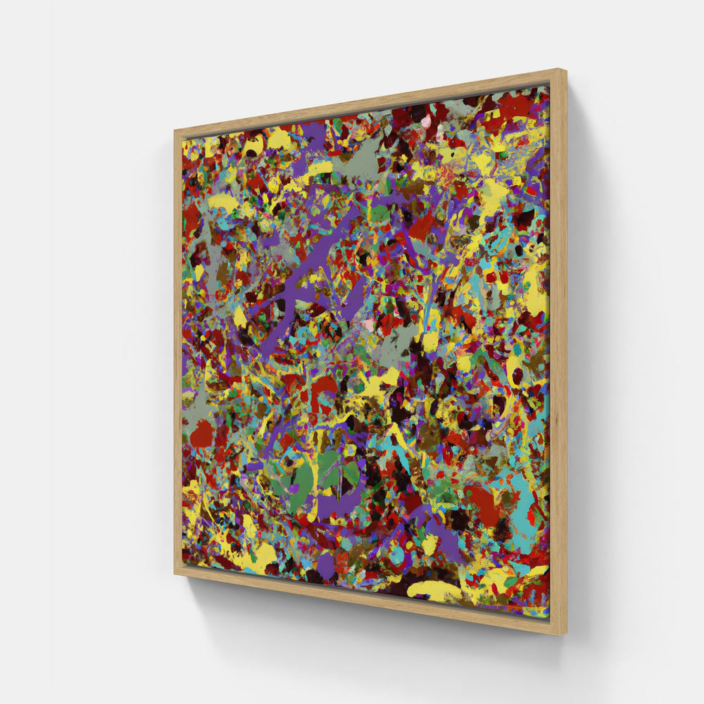 Pollock fish fry-Canvas-artwall-20x20 cm-Wood-Artwall