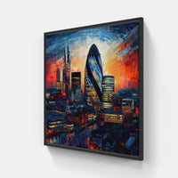 Essence of London-Canvas-artwall-20x20 cm-Black-Artwall