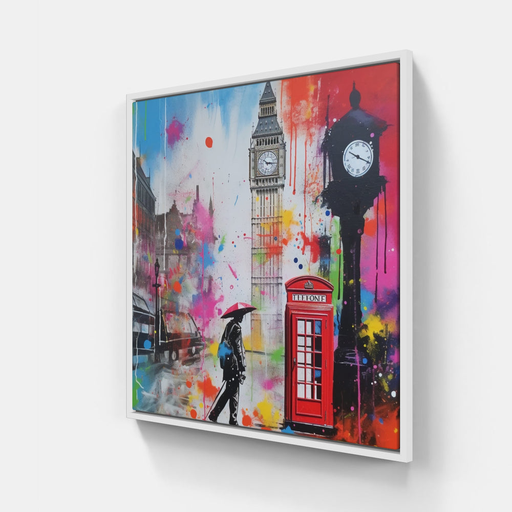 London Reflections-Canvas-artwall-20x20 cm-White-Artwall
