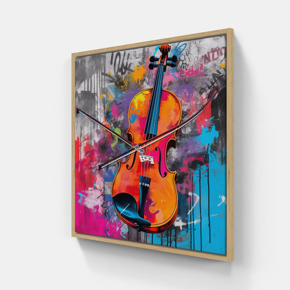 Spirited Violin Performance-Canvas-artwall-Artwall