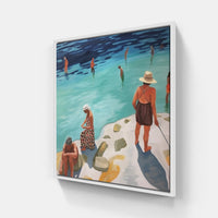 Tide Pools Ocean Breeze-Canvas-artwall-20x20 cm-White-Artwall