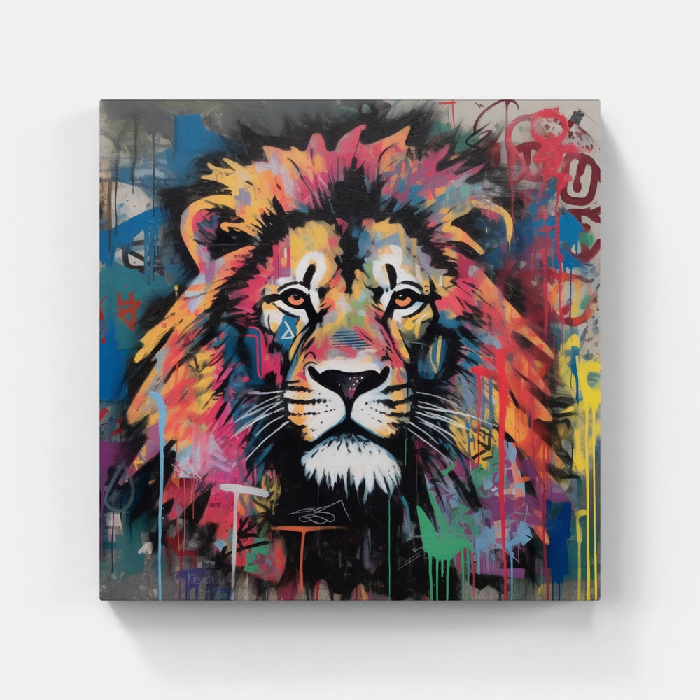 Lion Roar Roam Proud-Canvas-artwall-Artwall