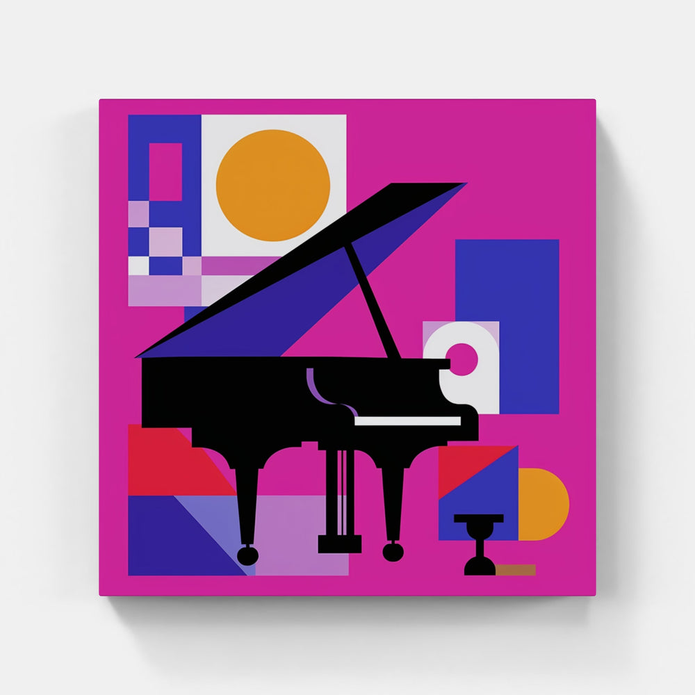 Melodic Piano Elegance-Canvas-artwall-Artwall
