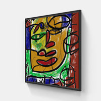 Basquiat eternity Endless-Canvas-artwall-20x20 cm-Black-Artwall