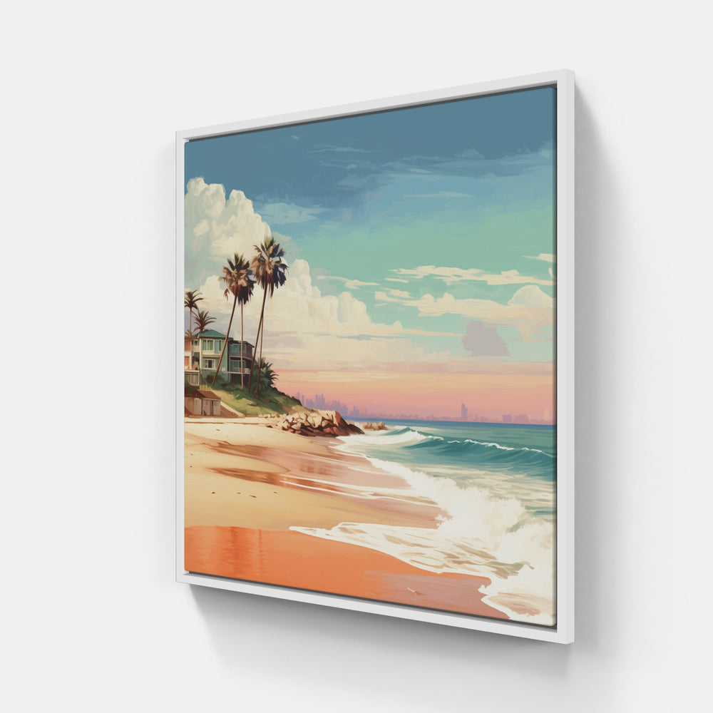 Seaside Escape Beauty-Canvas-artwall-20x20 cm-White-Artwall