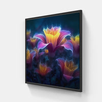 Tropical Blooming Beauty-Canvas-artwall-40x40 cm-Black-Artwall