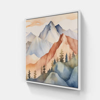 Awe-Inspiring Mountain Art-Canvas-artwall-20x20 cm-White-Artwall