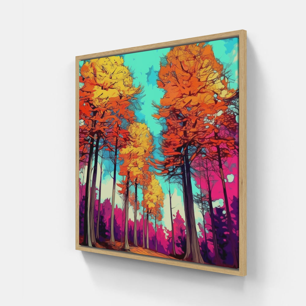 Solitary Forest Pond-Canvas-artwall-Artwall