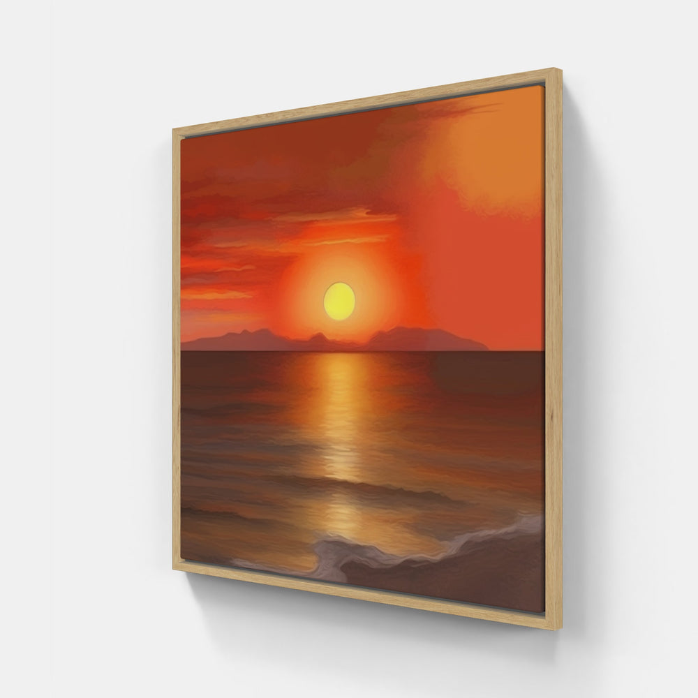 Radiant Sunset Glow-Canvas-artwall-Artwall