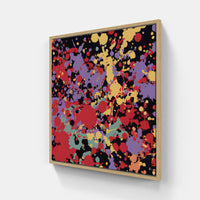 Pollock rainbow-Canvas-artwall-20x20 cm-Wood-Artwall