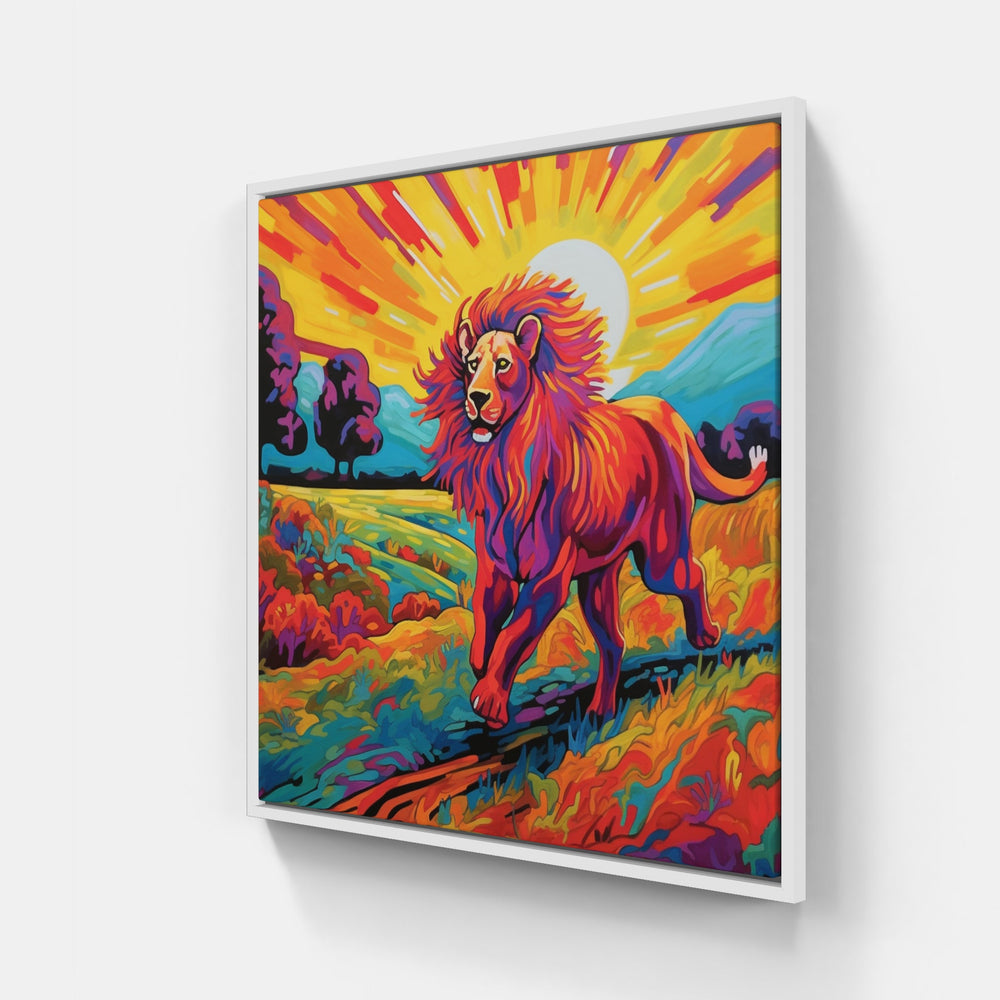 Lion Roar Roam Pride-Canvas-artwall-20x20 cm-White-Artwall