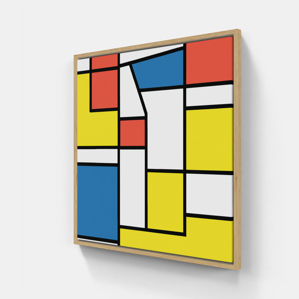 Mondrian creation pure-Canvas-artwall-20x20 cm-Wood-Artwall