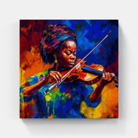 Rhythmic Violin Rhapsody-Canvas-artwall-Artwall
