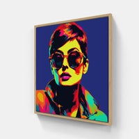 Warhol Sing Chant-Canvas-artwall-20x20 cm-Wood-Artwall