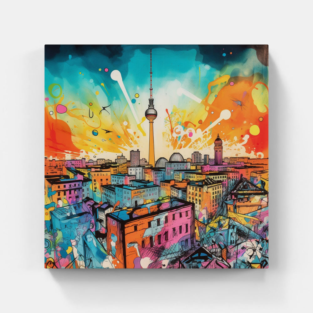 Berlin's vibrant strokes-Canvas-artwall-Artwall