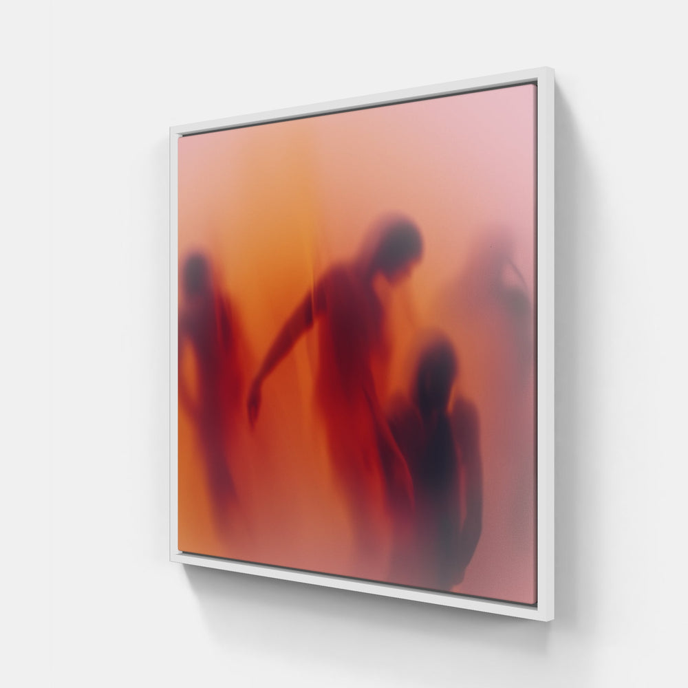 Transcendent Color Waves-Canvas-artwall-40x40 cm-White-Artwall