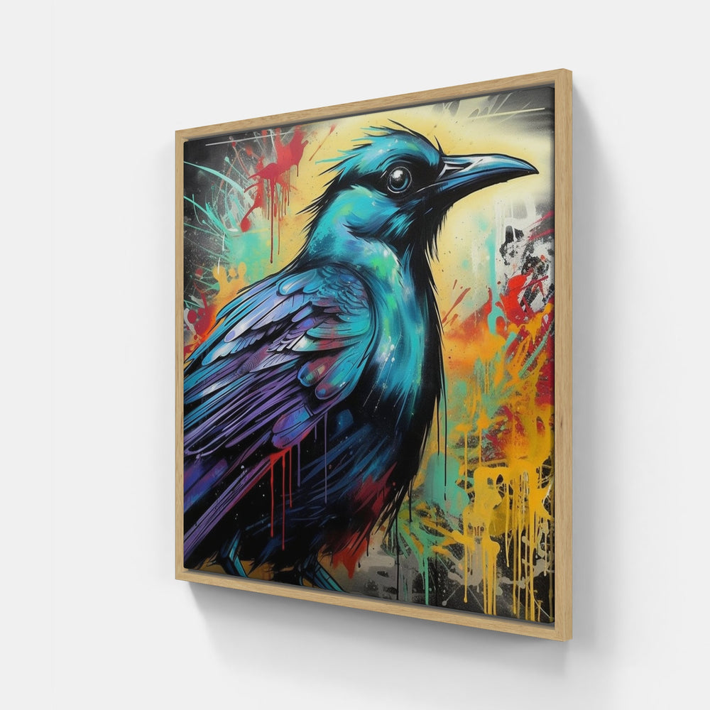 Bird soar high-Canvas-artwall-20x20 cm-Wood-Artwall