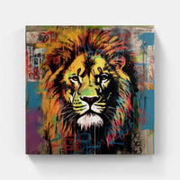 Lion Roar Bravely-Canvas-artwall-Artwall
