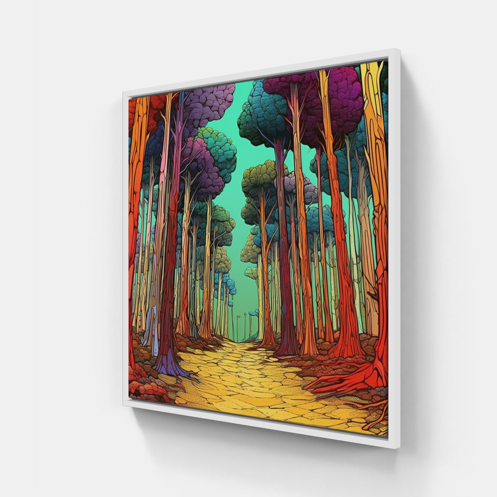 Majestic Redwood Grove-Canvas-artwall-20x20 cm-White-Artwall