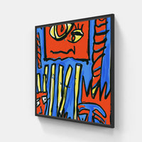 Basquiat rhymes sublime-Canvas-artwall-20x20 cm-Black-Artwall