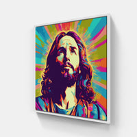 Jesus Peace-Canvas-artwall-20x20 cm-White-Artwall