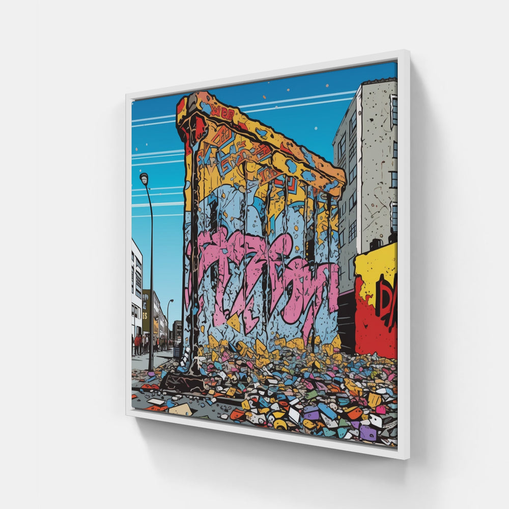 Berlin Eclectic Cultural Fusion-Canvas-artwall-20x20 cm-White-Artwall
