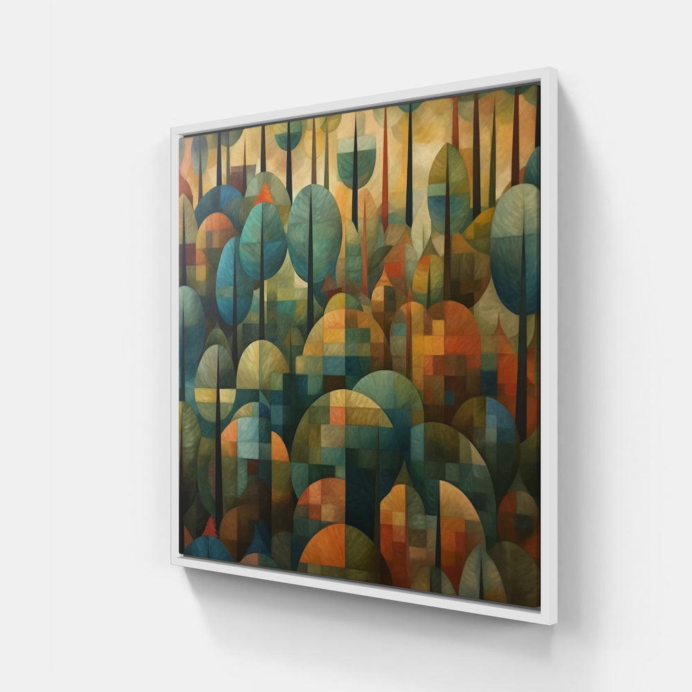 Hidden Forest Waterfall-Canvas-artwall-20x20 cm-White-Artwall