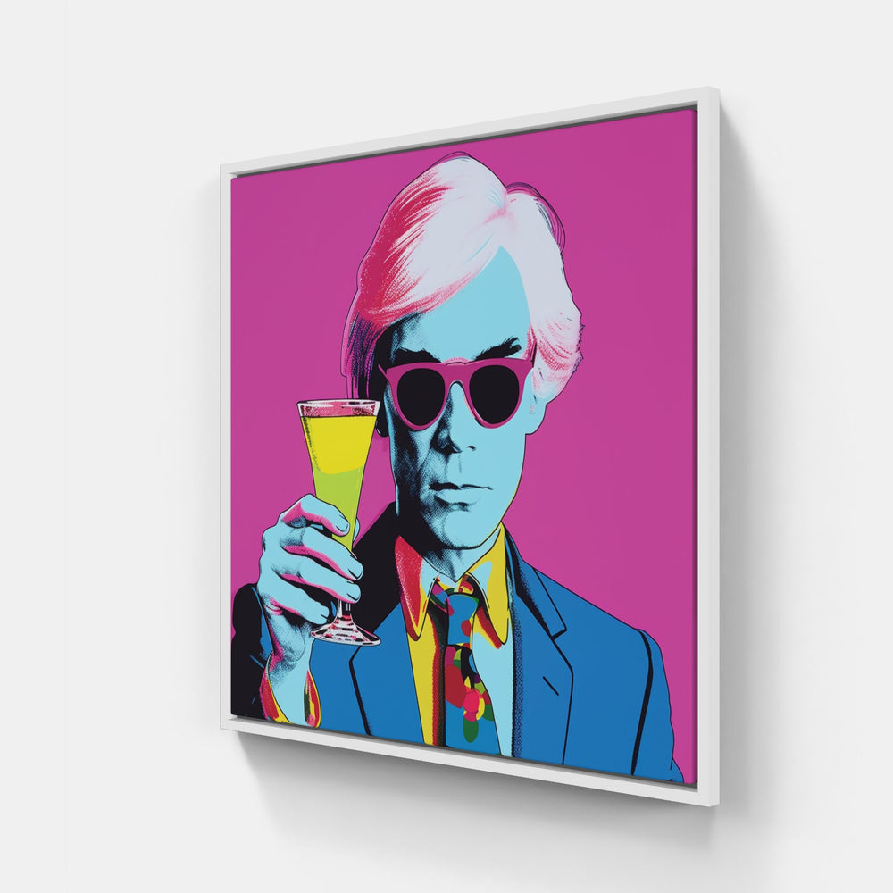 Vibrant Warhol Masterpiece-Canvas-artwall-20x20 cm-White-Artwall